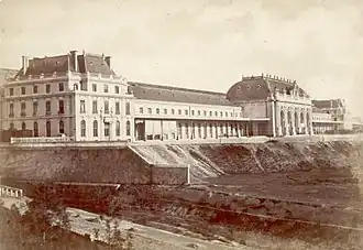 Milan railway station in 1864