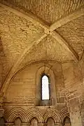 Preceptory tower vaulting