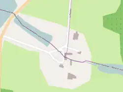 Plan view of the buildings.