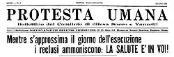 A black-and-white newspaper headline