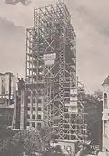 Steel skeleton of the tower