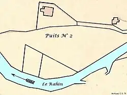 Plan of the well facilities towards Rahin