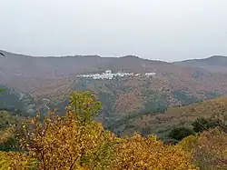 Diatant view of Pujerra, Málaga, Spain