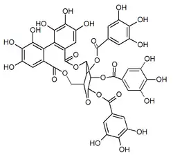 Chemical structure of punicafolin