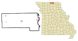 Location of Livonia, Missouri