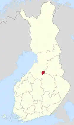 Location of Pyhäntä in Finland