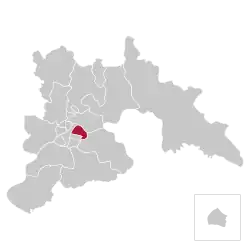 Location of Taedonggang-guyok within Pyongyang