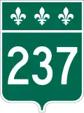 Route 237 marker