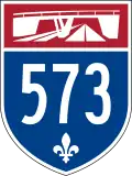 Autoroute 573 marker