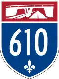 Autoroute 610 marker