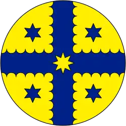 First example of a proposed badge for the flag of Queensland