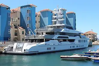 M/Y Ester III berthed by The Sails
