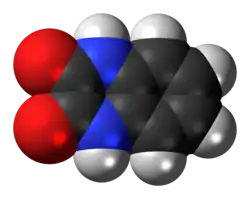 Space-filling model of quinoxalinedione
