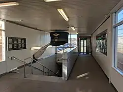 Staircase with artistic decoration