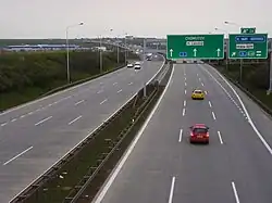 Motorway D0 near Prague-Zličín