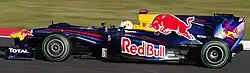 Sebastian Vettel driving the Red Bull RB6 (2010)