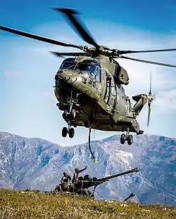 8 (Alma) Commando Battery, operating from HMS&nbsp;Ocean during Joint Expeditionary Force (Maritime) operations in the Mediterranean, October 2016.