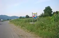 Entrance sign to Bârsești