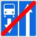 5.12.1 End of road with a contraflow bus lane