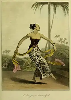 A Javanese ronggeng dancer
