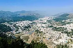 Aerial view of Rajouri city