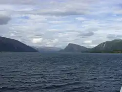Eastward view into Ranfjorden
