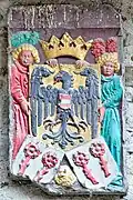 relief of the Rapperswil coats of arms over the main portal