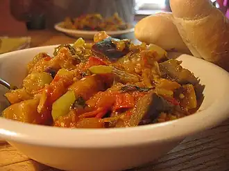 Ratatouille with bread