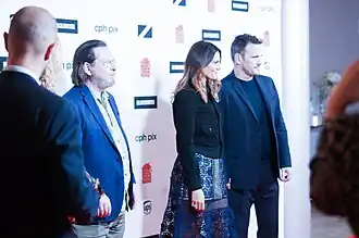 Lars Von Trier and Matt Dillon on the red carpet for the opening gala of the 10th edition of CPH PIX.