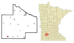 Location of Walnut Grove, Minnesota