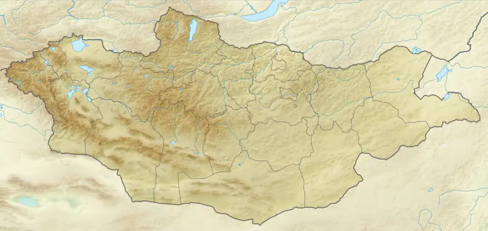 1905 Tsetserleg–Bulnay earthquakes is located in Mongolia