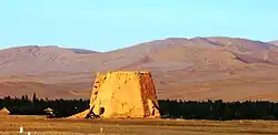 Remains of Beacon tower, near Yumenguan, 2011