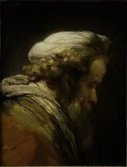 Rembrandt, Head of a Man in a Turban, c. 1661