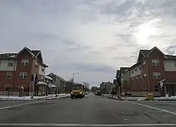 Residential modern infill on North Newstead, February 2013