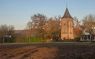 Ressen, reformed church from the Hoeksehofstraat