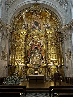 Retable in the Sagrario Chapel of Segovia Cathedral (1686) by Jose Benito de Churriguera, the earliest architect of the Churrigueresque style