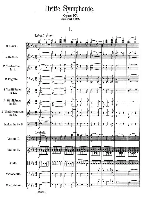page of full orchestral score
