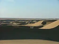 A view of the sand dunes in the center of Rig-e Jen