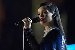 Image 110Barbadian artist Rihanna had the most songs top the Billboard Hot 100 chart in the 2010s (nine). (from 2010s in culture)