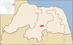 Location of Lagoa Nova