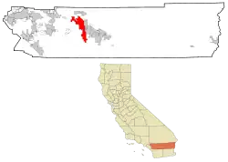 Location within Riverside County