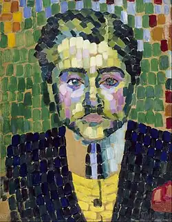 Robert Delaunay, 1906, Jean Metzinger, oil on paper, 54.9 x 43.2&nbsp;cm, Museum of Fine Arts, Houston