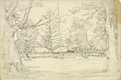 Queen Pomaree's residence at Oparrea, Tahiti, 1822