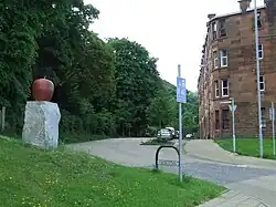 Apple sculpture at Robert Street