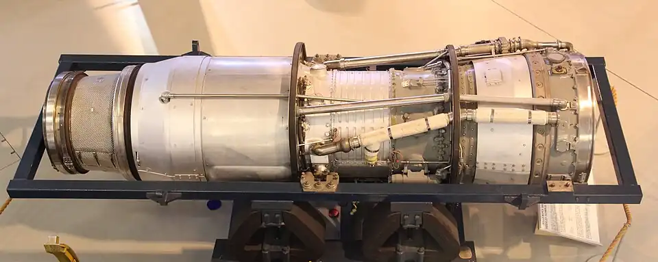 Bypass tubes on a Rolls-Royce Olympus