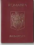 Romanian Passport issued in January 2000 (June 1994 - January 2002)
