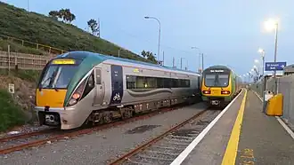 Rosslare Europort railway station - early morning trains to Dundalk and Dublin