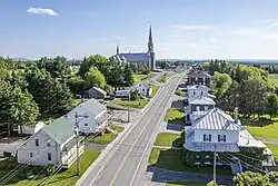 Aerial view of Courcelles-Saint-Évariste