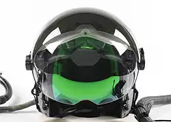 Eurofighter Typhoon helmet showing the Helmet Mounted Symbology System