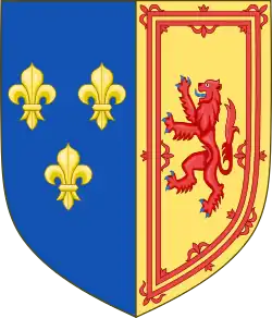 Royal arms of Mary, Queen of Scots, Queen consort of France